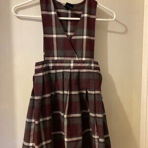 French Toast School Uniform Girls V-Neck Pleaded Plaid Jumper